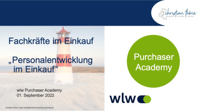 'Personnel development in purchasing' - My webinar is online (german)